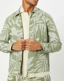 Veste Trucker Coton Bio kaki clair