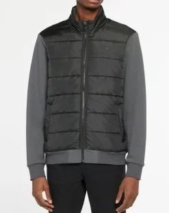Veste zippée Bimatière noir/gris