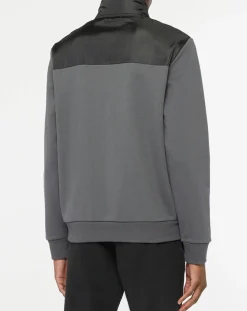 Veste zippée Bimatière noir/gris